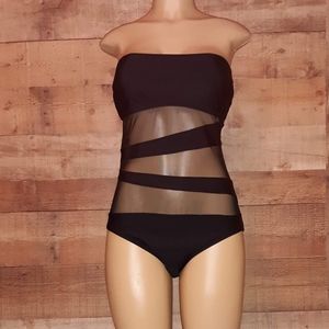 💟 Mossimo        Black Sexy Mesh One Piece